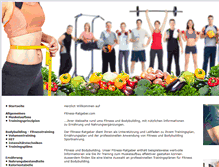 Tablet Screenshot of fitness-ratgeber.com